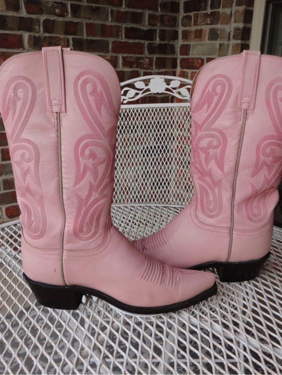 Lucchese Shoes - Lucchese Barbie Pink 7 Goat Western Boots